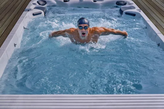 Sunrans High Quality Balboa Hot Tub Endless Pool Swim SPA Swimming Pool with Big Jets