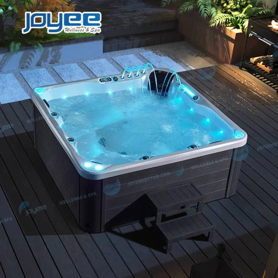 Joyee in Stock Promotion Outside 5 Person Massage Garden SPA Outdoor Whirlpool Exterior Jaccuzi Hot Tub