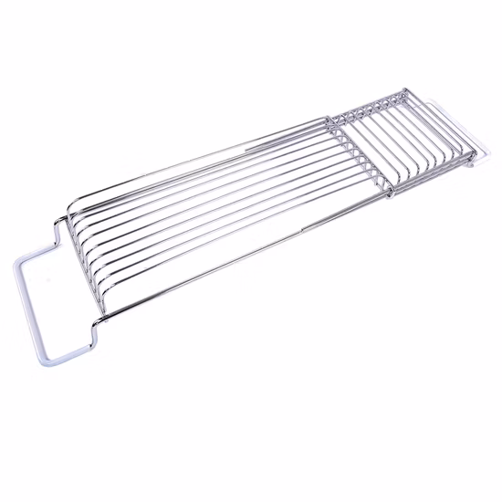 Stainless Steel Bathtub Rack Bathroom Accessories Luxury Extension Bathtub Caddy SPA Tray Table Bathtub Tray