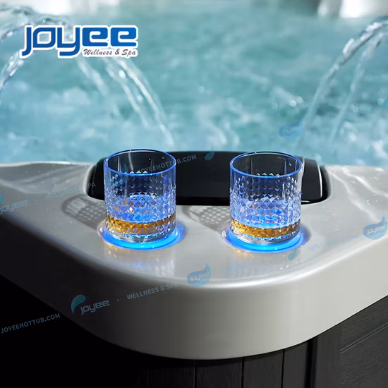 Joyee Luxury 5 Person Backyard Acrylic Freestand Hot Tub Cold Winter Use Outdoor SPA Tub