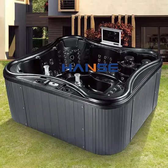 Sunrans Acrylic Bathtub Whirlpool Massage Swim SPA Pool 6 Person Outdoor High Quality Luxury Hydro USA Balboa Hot Tub for Backyard