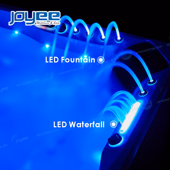 Joyee in Stock Promotion Outside 5 Person Massage Garden SPA Outdoor Whirlpool Exterior Jaccuzi Hot Tub
